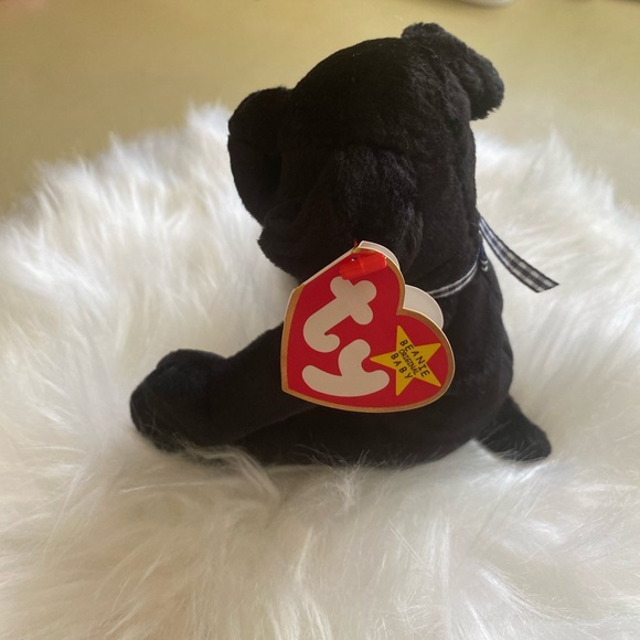 TY original Luke the black lab beanie baby - Picture 3 of 11